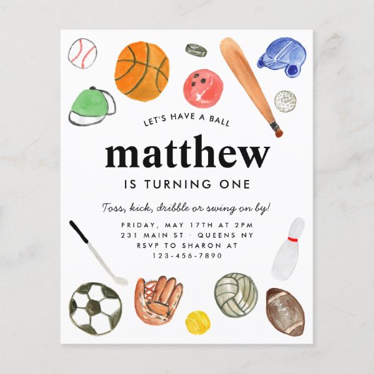 Goedkope All Star Sports Balls Team Kind Boy Verja Flyer (Voorkant)