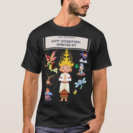 goedkope animatiesoftware t-shirt (Voorkant)