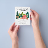 Goedkope Avontuur wacht Tent Beer Camping Verjaard Flyer (Hand)