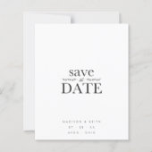 Goedkope B&W-minimalistische fotobruiloft (Voorkant)