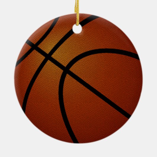 Goedkope Basketbal cadeau-ideeën, uw FOTO en TEKST Keramisch Ornament (Achterkant)