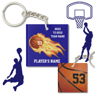 Goedkope Basketbal Gifts voor Spelers GEPERSONALIS Sleutelhanger