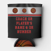 Goedkope Basketbal Team Gifts voor Spelers, Coache Blikjeskoeler (Voorkant)