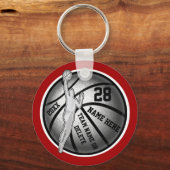 Goedkope Basketball Giften voor jongens Uw kleur,  Sleutelhanger (Voorkant)