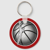 Goedkope Basketball Giften voor jongens Uw kleur,  Sleutelhanger (Achterkant)