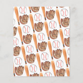 Goedkope Bat Glove Sport Shirt Honkbal Verjaardag Flyer (Achterkant)