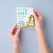 Goedkope Big One Tropical Beach 1e surfverjaardag Flyer (Hand)