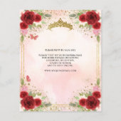 Goedkope Bloemen Bourgondië roze goud tiara quince Flyer (Achterkant)