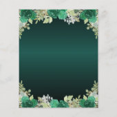 Goedkope Bloemen Groene Jurk Gown Quinceanera Uitn Flyer (Achterkant)