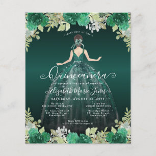 Goedkope Bloemen Groene Jurk Gown Quinceanera Uitn Flyer
