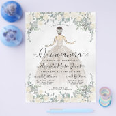 Goedkope Bloemen Ivoor Wit Glam Prinses Quinceaner Flyer (Enkel)