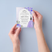Goedkope Bloemen Paarse Violet Prinses Quinceanera Flyer (Hand)