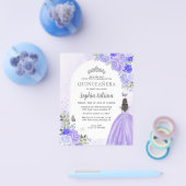 Goedkope Bloemen Paarse Violet Prinses Quinceanera Flyer (Enkel)