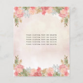 Goedkope Bloemen Roos Goud Roze Prinses Quinceaner Flyer (Achterkant)