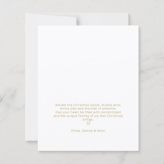 Goedkope botanische kerst aangepaste foto script (Achterkant)