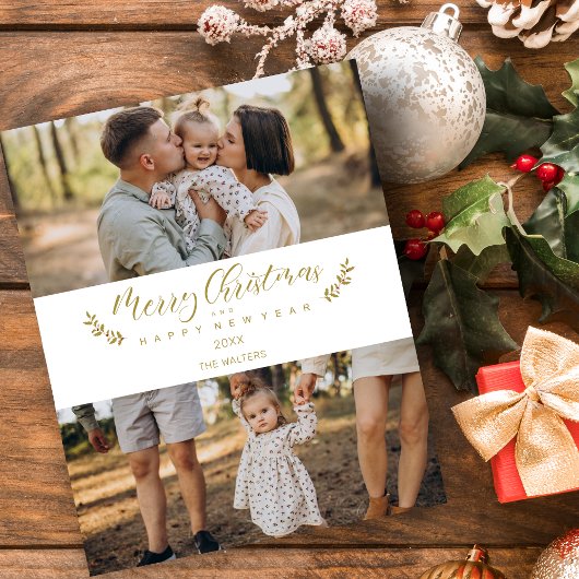 Goedkope botanische kerst aangepaste foto script
