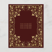 Goedkope  Bourgogne rood goud Tiara Quinceanera Flyer (Achterkant)