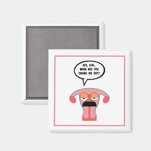 Goedkope Boyfriend Uterus Magnet (Voorkant / Achterkant)