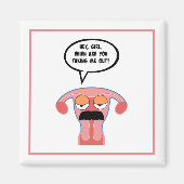 Goedkope Boyfriend Uterus Magnet (Voorkant)