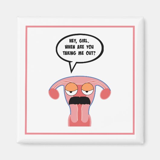 Goedkope Boyfriend Uterus Magnet (Voorkant)