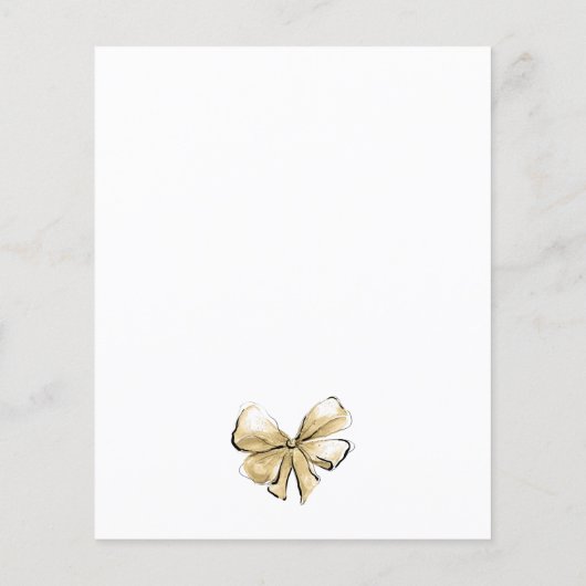 Goedkope bruid trouwjurk bruids douche uitnodiging flyer (Achterkant)