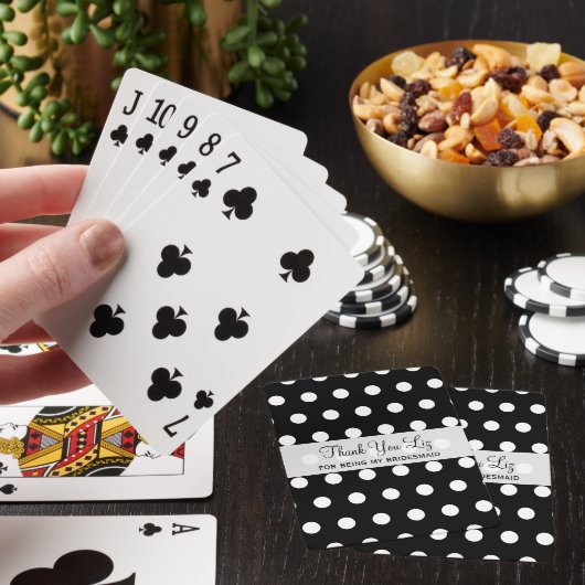 Goedkope bruidsmeisje dank u geschenken speelkaart pokerkaarten (Insitu)