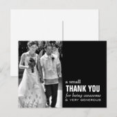 Goedkope bruiloft bedankkaart - Foto grappig! Briefkaart (Voorkant / Achterkant)