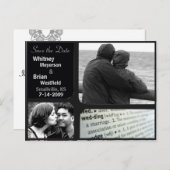 Goedkope bruiloft uitnodigingen Foto Briefkaart (Voorkant / Achterkant)