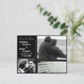 Goedkope bruiloft uitnodigingen Foto Briefkaart (Staand voorkant)