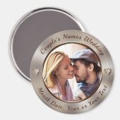 Goedkope bruiloft voor gasten of Vrijgezellenfeest Magneet (Voorkant / Achterkant)