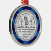 Goedkope Christelijke cadeaus. Bijbelverse Ornamen Metalen Ornament (Rechts)