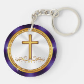 Goedkope Christelijke cadeaus voor pastor, vriende Sleutelhanger (Achterkant)