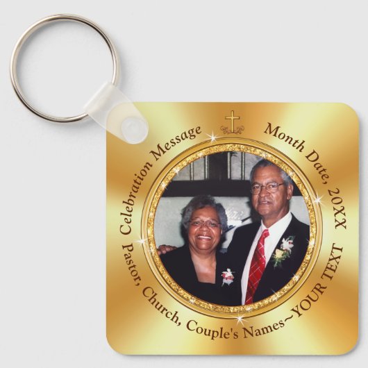 Goedkope Christelijke, persoonlijke fotofeesten, Sleutelhanger (Voorkant)
