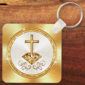 Goedkope Christelijke, persoonlijke fotofeesten, Sleutelhanger (Achterkant)