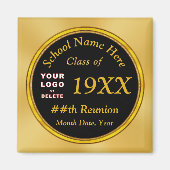 Goedkope Class Reunion Gifts, Change Zwart en Goud Magneet (Voorkant)