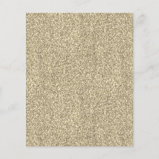 Goedkope Classic Light Gold Gown Quinceanera Uitno Flyer (Achterkant)