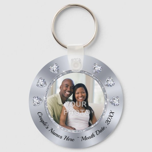 Goedkope Custom, FOTO bruiloft gunsten, bruiloft Sleutelhanger (Voorkant)