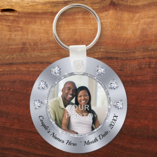 Goedkope Custom, FOTO bruiloft gunsten, bruiloft Sleutelhanger (Voorkant)