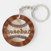 Goedkope Dank Baseball Coach Cadeau-ideeën Sleutelhanger (Achterkant)