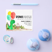 Goedkope Dino VIER Ballon Dinosaurus 4e Verjaardag Flyer (Enkel)