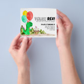 Goedkope DRIE Rex Balloon Cake Dinosaurus 3e Verja Flyer (Hand)