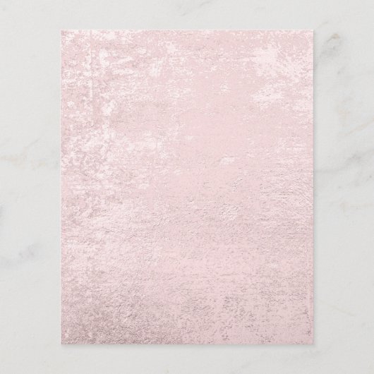 Goedkope Elegant Roos Gold Quinceañera jurk uitnod Flyer (Achterkant)