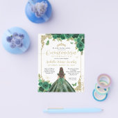 Goedkope Emerald Groen Goud Prinses Quinceañera Flyer (Enkel)