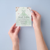 Goedkope Emerald Groen Roze Bloemenjurk Sweet Sixt Flyer (Hand)