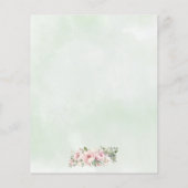 Goedkope Emerald Groen Roze Bloemenjurk Sweet Sixt Flyer (Achterkant)