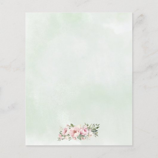 Goedkope Emerald Groen Roze Bloemenjurk Sweet Sixt Flyer (Achterkant)