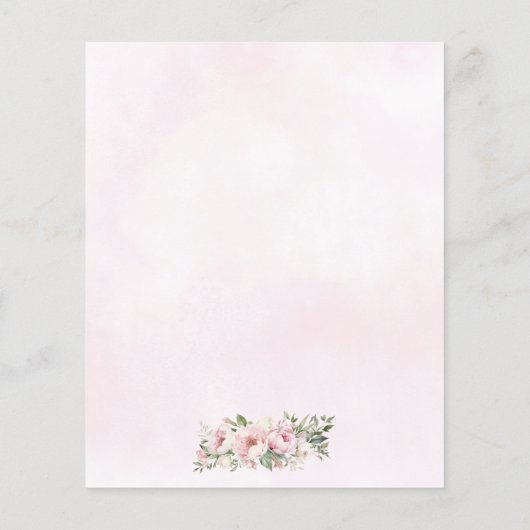 Goedkope Emerald Groen Roze Bloemenjurk Sweet Sixt Flyer (Achterkant)