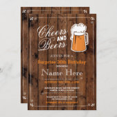 Goedkope en bier op zaterdag kaart (Voorkant / Achterkant)