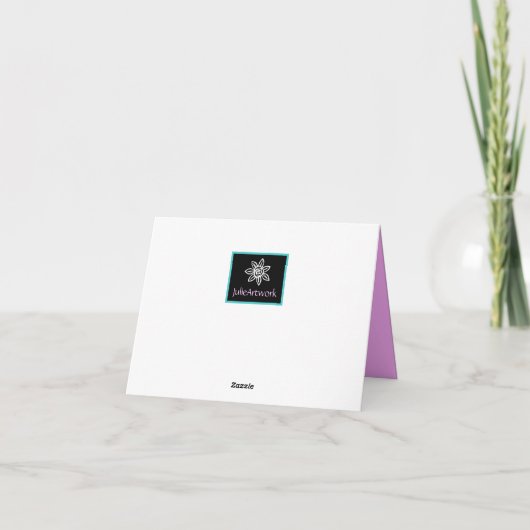 Goedkope en kleurrijke Floral Hartelijk dank Bedankkaart (Achterkant)