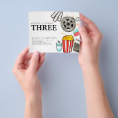 Goedkope Film Night Cinema Watch Party Kind Verjaa Flyer (Hand)